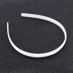 New White Women Plastic Hair Band Headband Plain Lady Girl Hair Accessories No Teeth Hairband