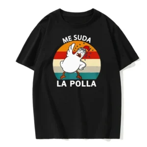 2026New Body Building Print Pattern Interesting and Funny Duck Print Cotton Neutral Clothing Summer Trip Casual Tees Y2K