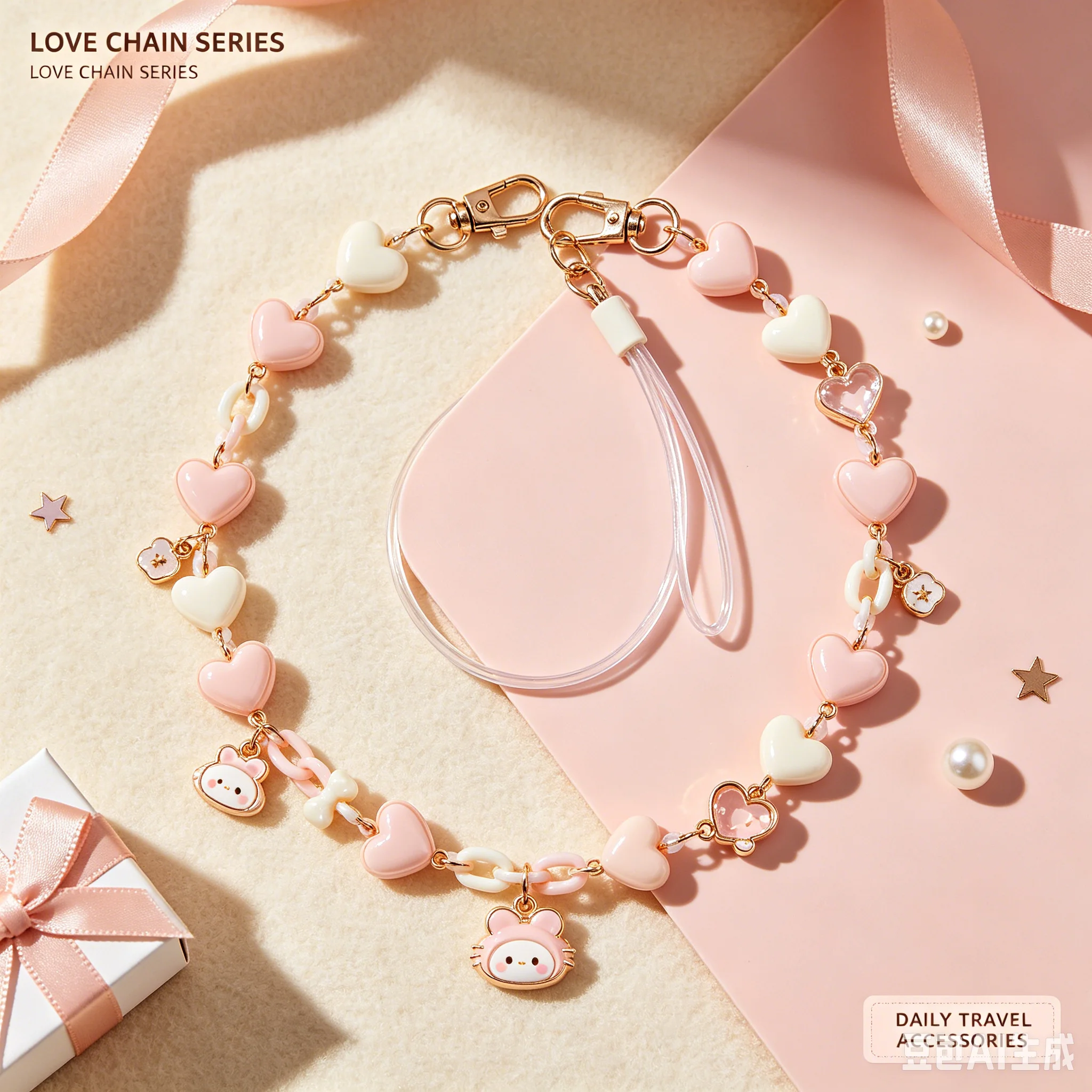 New Baby Three Love Chain Time Series Blind Bag Phone Pendant Bracelet And Exquisite Pendant For Girls' Daily Travel Accessories - Image 3